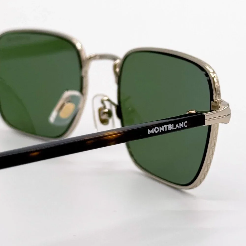 NEW MONTBLANC SUNGLASSES MEN BLACK/GREEN MB0339S 002 EYEWEAR MONTBLANC